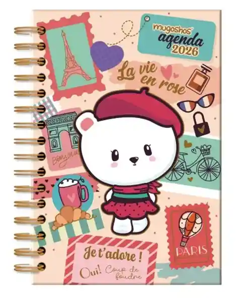 Agenda Argollada Diaria 2026 Mugoshos