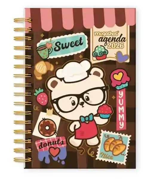 Agenda Argollada Diaria 2026 Mugoshos