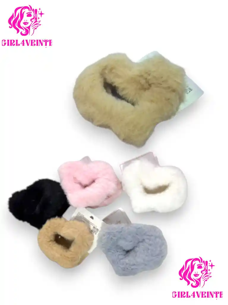 Caiman Peludo Corazon Para Cabello