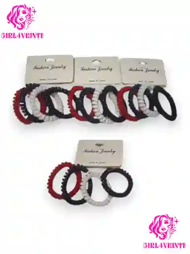 Ligas Plasticas Para Cabello X 4 Und