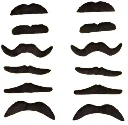 Bigotes Falsos Novedosos Bigotes Autoadhesivos Cosplay Halloween
