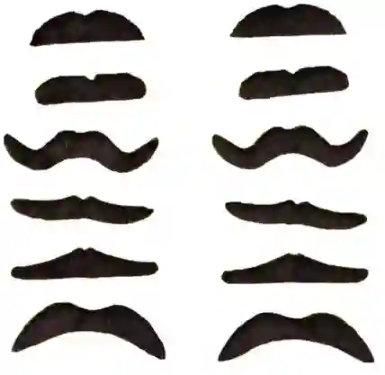 Bigotes Falsos Novedosos Bigotes Autoadhesivos Cosplay Halloween