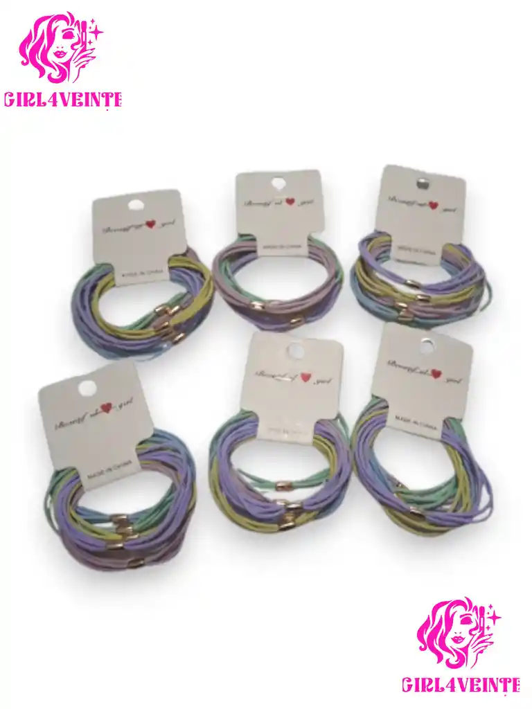 Ligas Plasticas Para Cabello X 5 Und Xpts