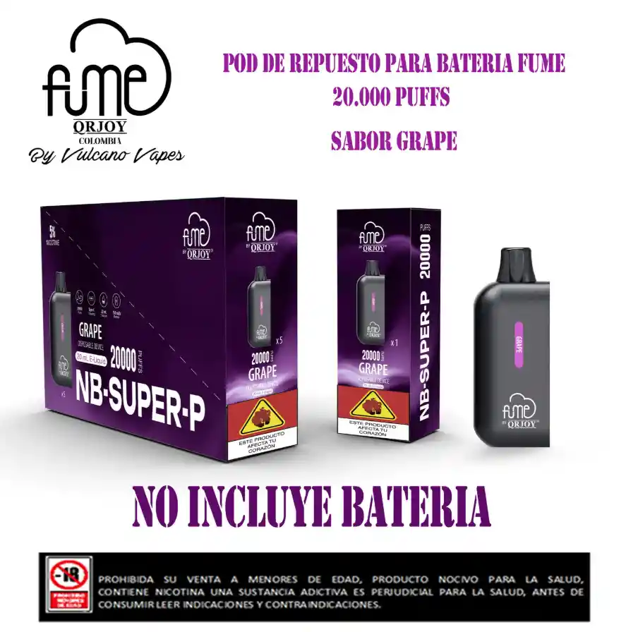 Esencia Super P Grape 20.000 Puffs