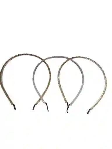 Diademas Delgadas De Metal Con Brillo