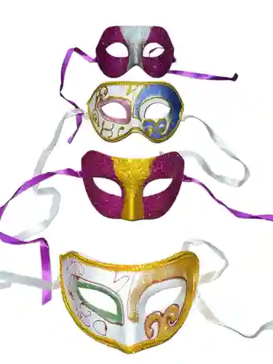 Antifaz Escarchado Colores