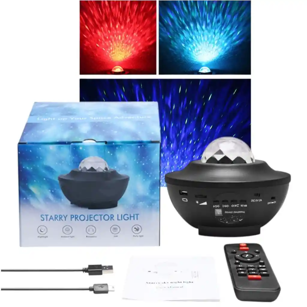 Proyector Luces Altavoz Fiesta Noche Starry