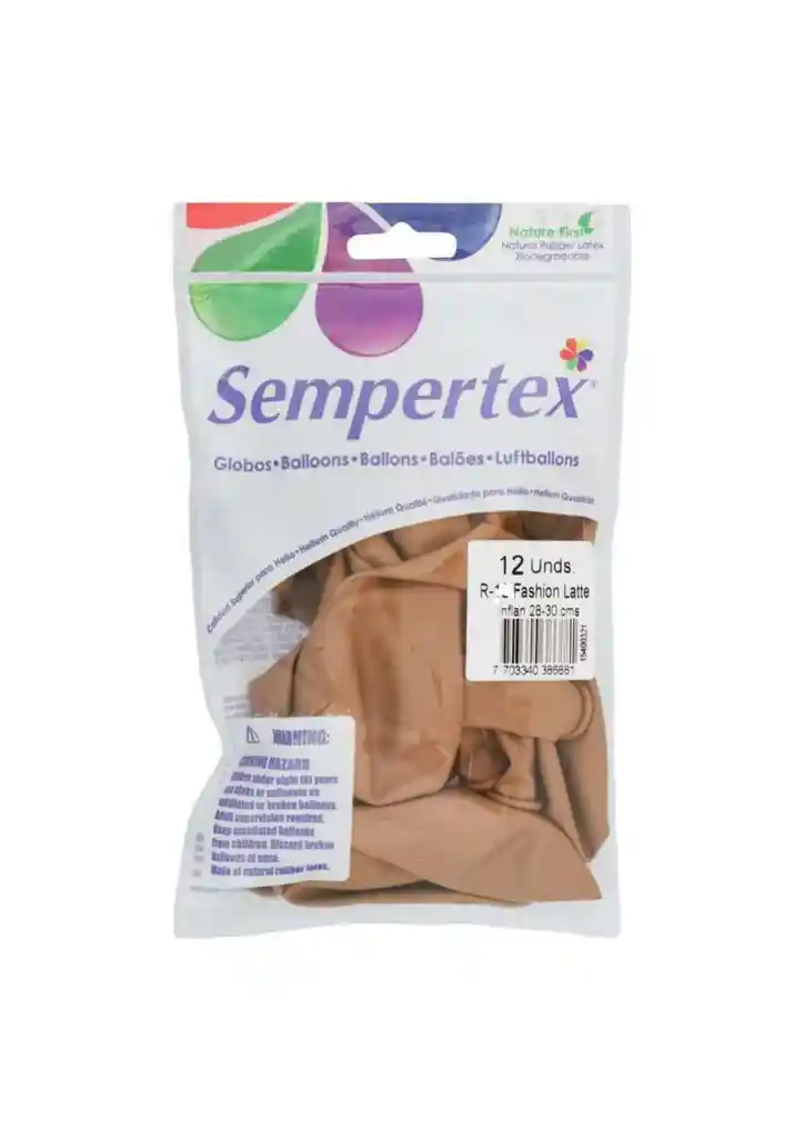 Globos Sempertex Latte R9 X 12 Unidades - Fashion