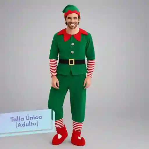 Disfraz Navidad Duende Hombre (talla Única)