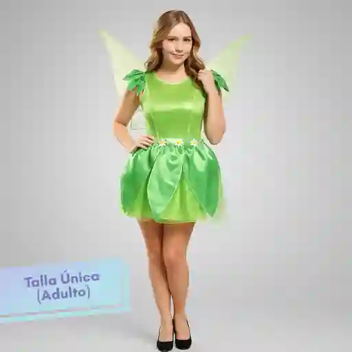 Disfraz Halloween Adulto Campanita - Tinker Bell Talla Única