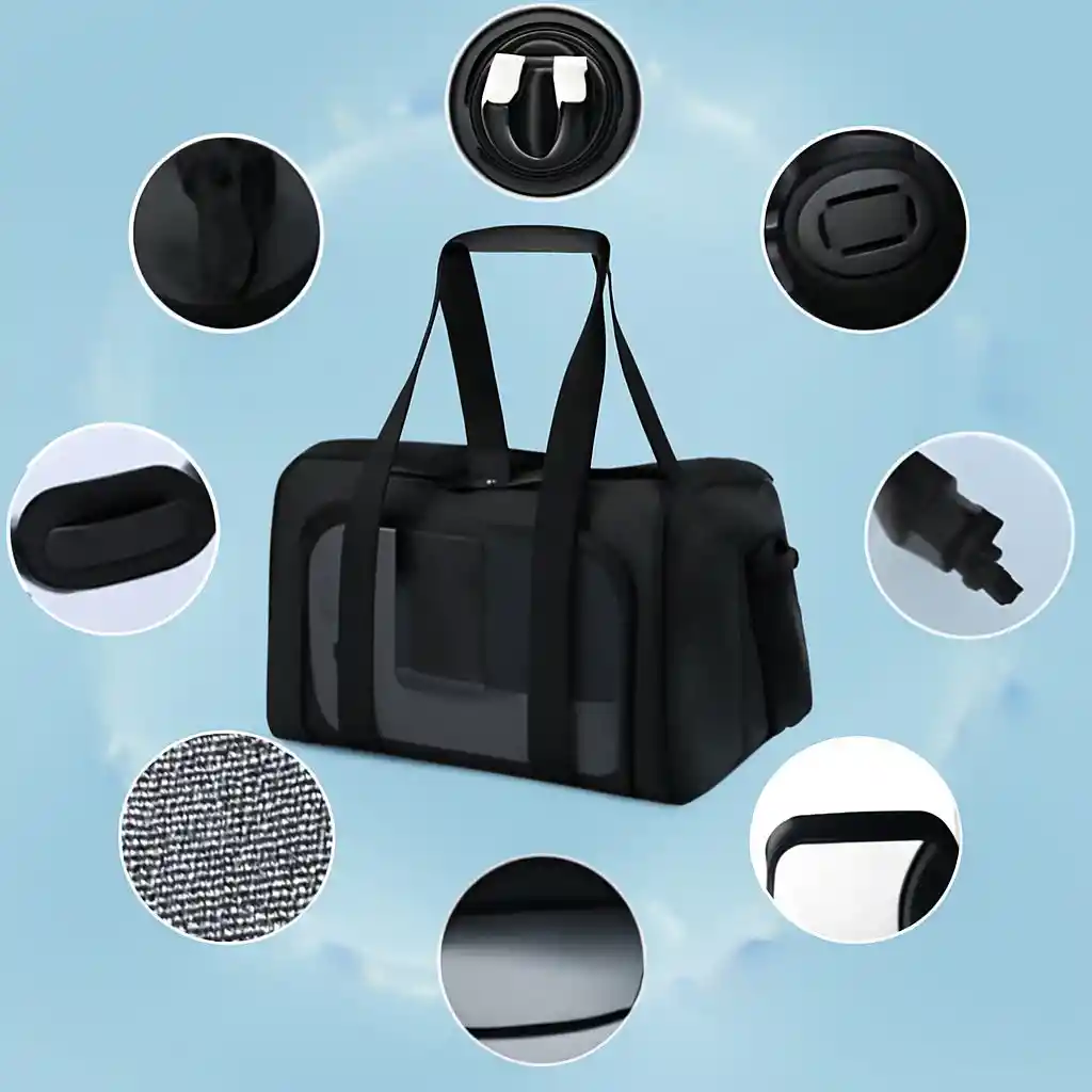 Mochila Transportadora Mascotas Transpirable Y Plegable