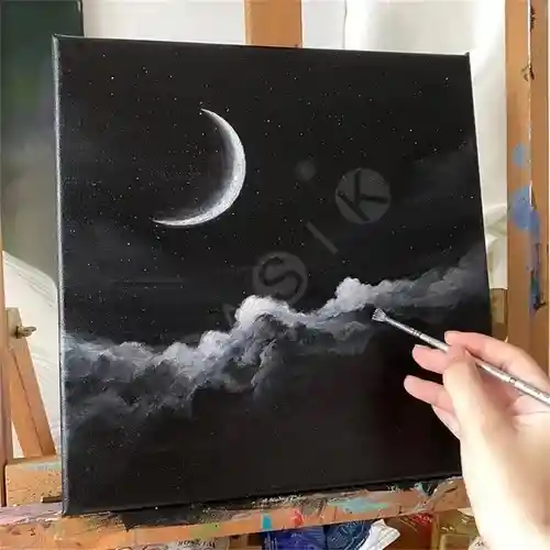 Lienzo Negro 20 X 30