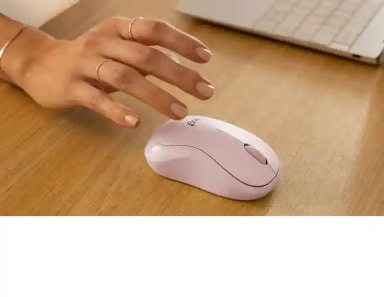 Mouse Logitech Bluetooth M240 Rosado Pink Silencioso