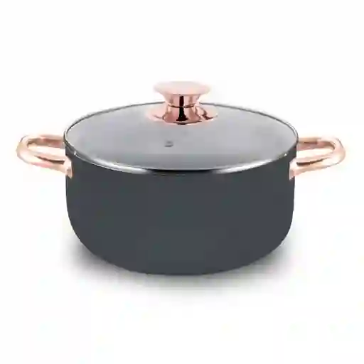Olla Holstein Dark Grey 24cm Aluminio Antiadherente