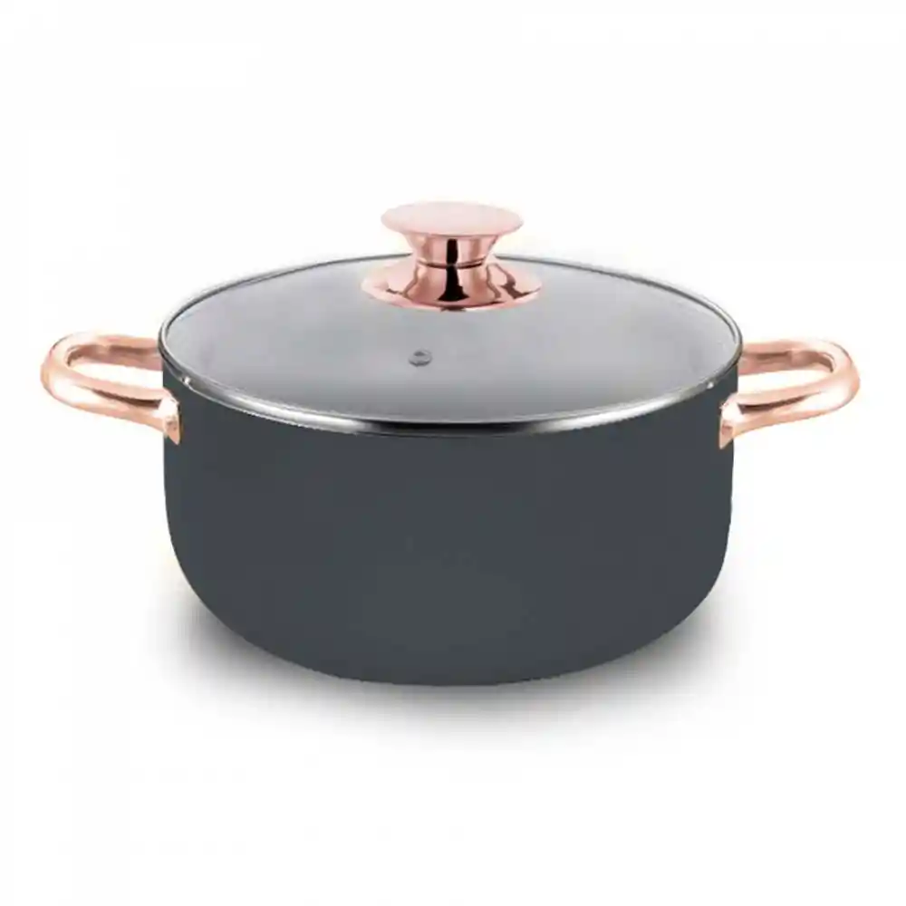 Olla Holstein Dark Grey 24cm Aluminio Antiadherente