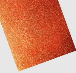 Foamy Fomi Escarchado Cuatro Cartas Naranja