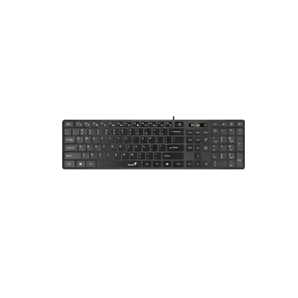 Teclado Genius Slimstar 126 Qwerty Usb Color Negro