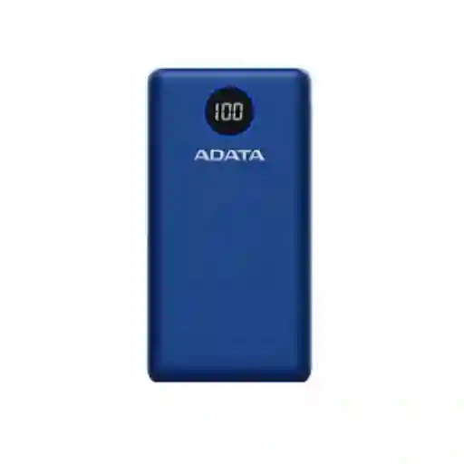 Power Bank Adata 20000mah Usb Qc Cargador Portátil Color Azul