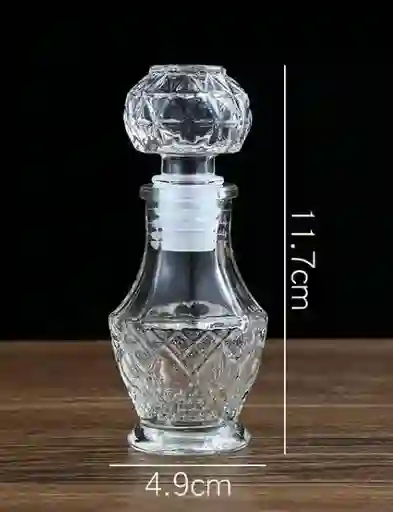 Botellita Mini De Vidrio # 6 Con Tapón Hermético, Botellitas De Lujo