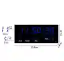 Reloj De Pared Reloj Digital Azul 36cm Led