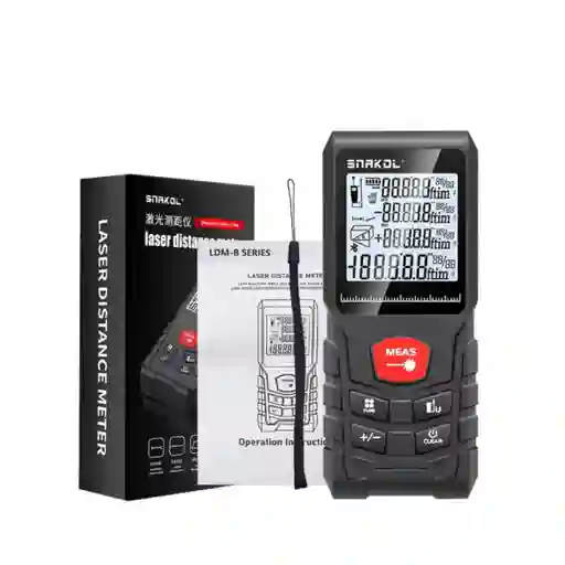 Medidor De Distancia Láser Digital 50m Snakol Sk-50 Preciso