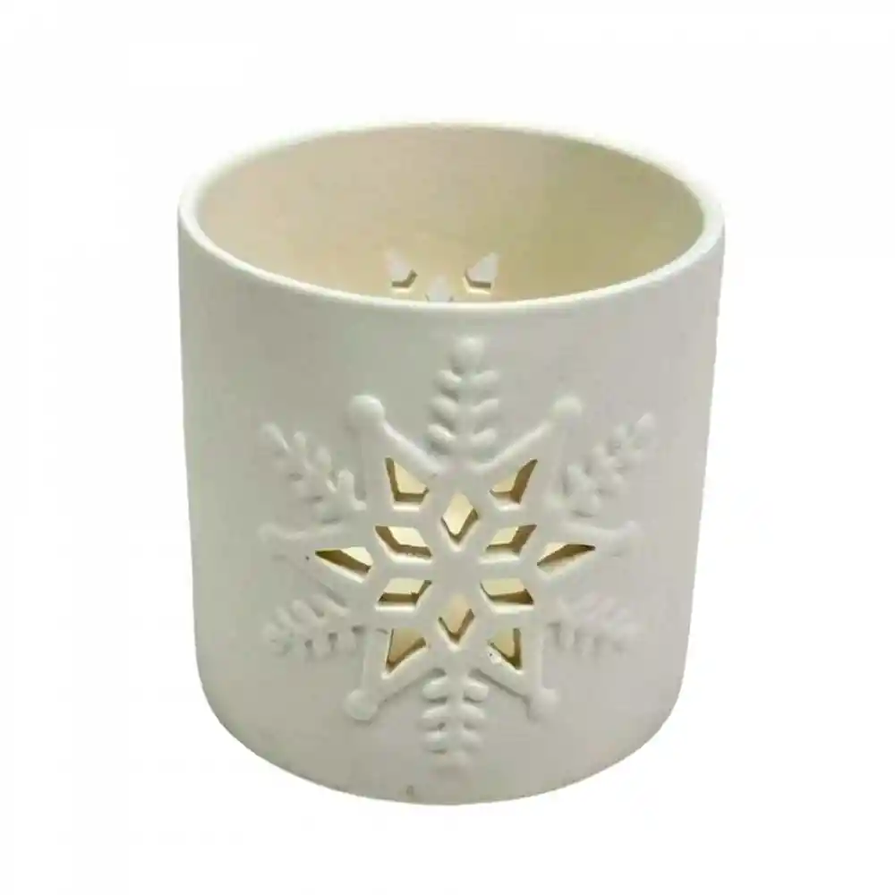 Portavela Expressions Copo 8x9cm Blanco