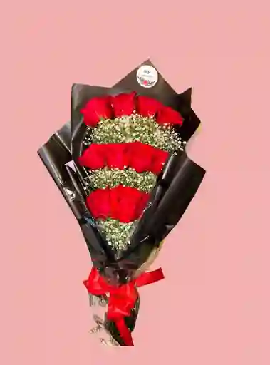 Ramillete 12 Rosas Premium - Flor