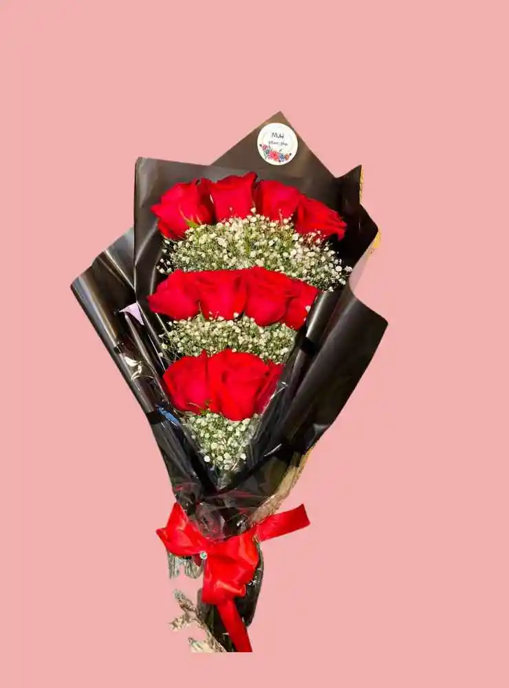 Ramillete 12 Rosas Premium - Flor