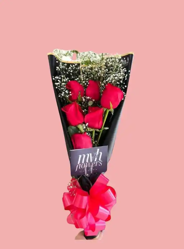 Ramillete 6 Rosas - Flor