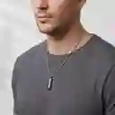 Cadena Con Dije Bala Acero Inoxidable