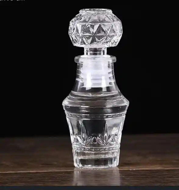 Botella Mini De Vidrio # 7 Con Tapón Hermético , Botellitas De Lujo