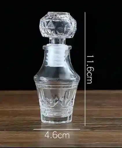 Botella Mini De Vidrio # 7 Con Tapón Hermético , Botellitas De Lujo