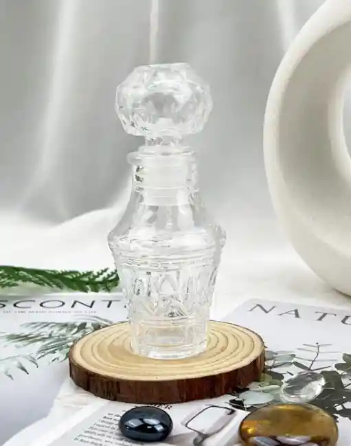 Botella Mini De Vidrio # 7 Con Tapón Hermético , Botellitas De Lujo