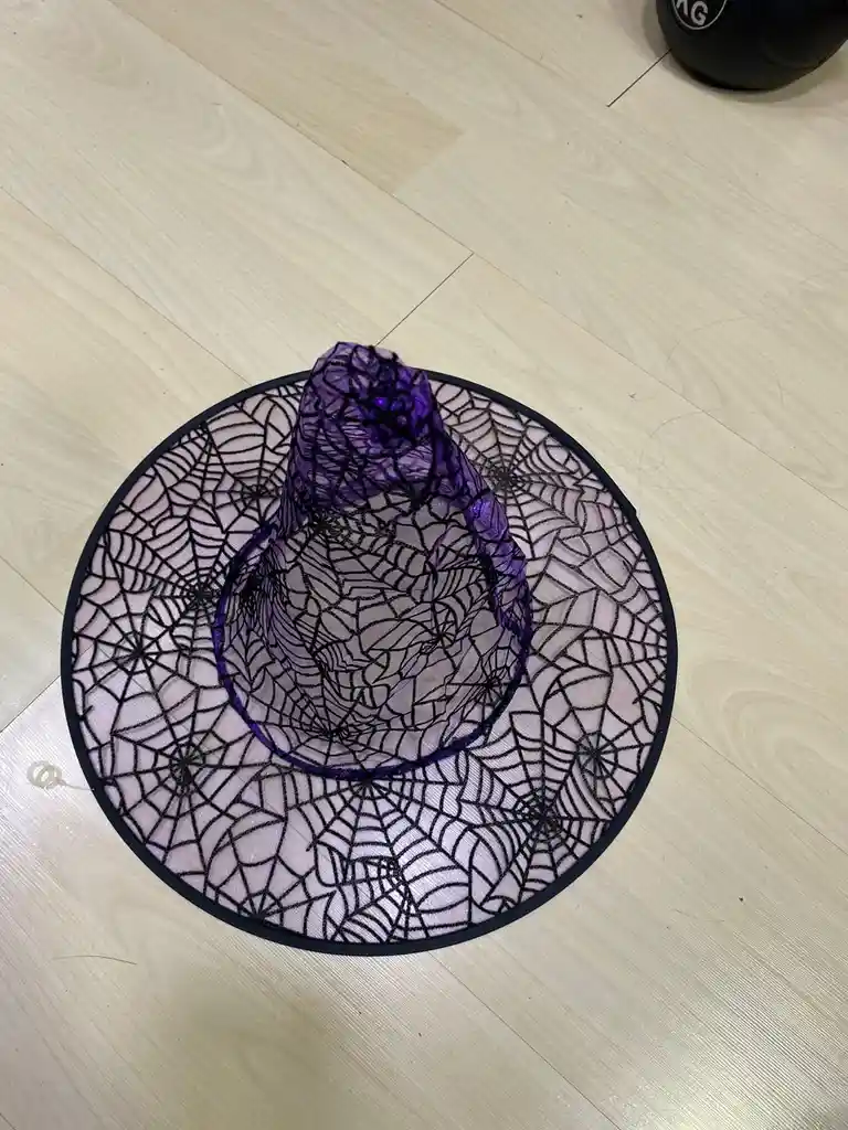 Gorro Bruja Ala Transparente, Gorro Bruja Halloween