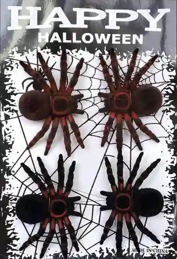 Tarántula Realista X4 – Terror De Gran Tamaño Para Este Halloween 🎃