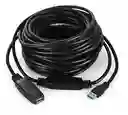 Cable Extension Usb 3.0 Activo 25 Mts Negro