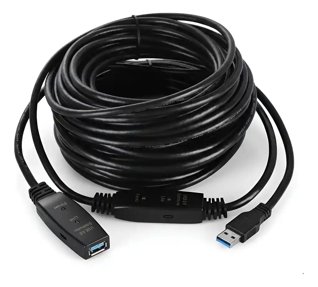 Cable Extension Usb 3.0 Activo 25 Mts Negro
