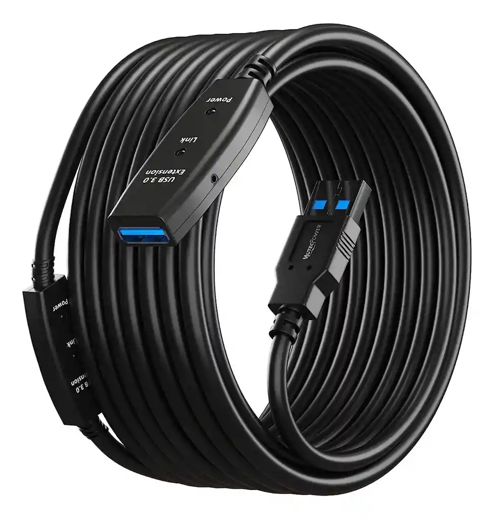 Cable Extension Usb 3.0 Activo 25 Mts Negro