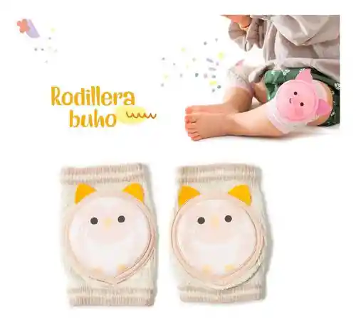 Rodillera De Algodón Animalitos Para Bebe Gatear Caminar
