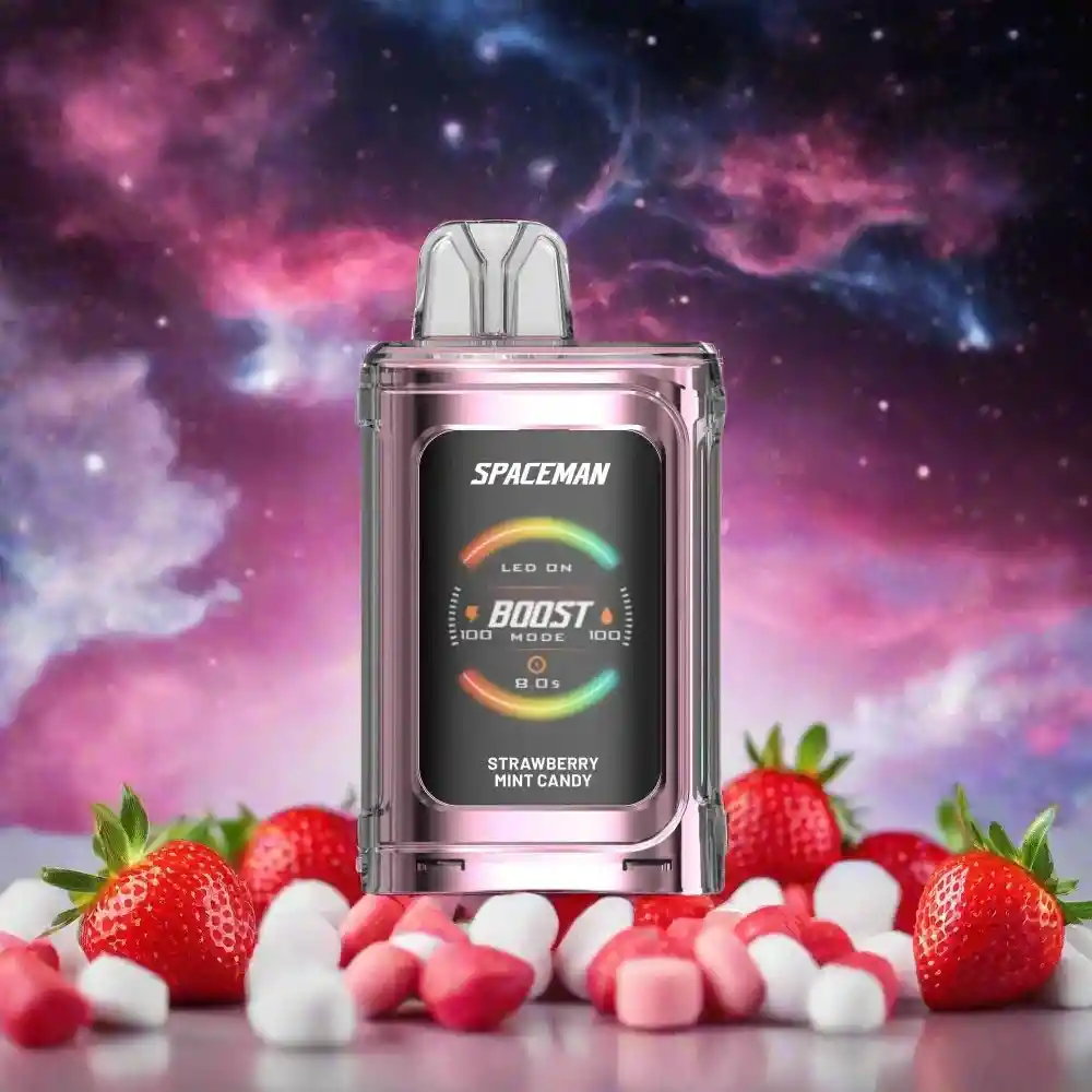 Vaporizador Spaceman Prism 20k Strawberry Mint Candy