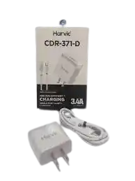Cargador Harvic Tipo C Blanco Carga Rapida