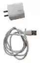 Cargador Weibo Completo Adaptador Doble Usb Y Usb C + Cable Tipo C Blanco