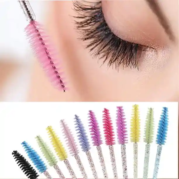 Cepillos Para Cejas Y Pestañas Paquete X10 Unds