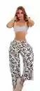 Pantalon Palazzo Estampado Letras