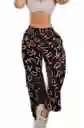 Pantalon Palazzo Estampado Letras