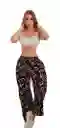 Pantalon Palazzo Estampado Letras