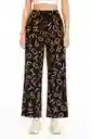 Pantalon Palazzo Estampado Letras