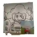 Lienzos Medianos Con Pinturas Y Pincel Varios Diseños Como Unicornio, Elefante Y Robot