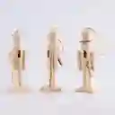 Cascanueces Miro Christmas 3 Ud 1x13cm Crema Madera