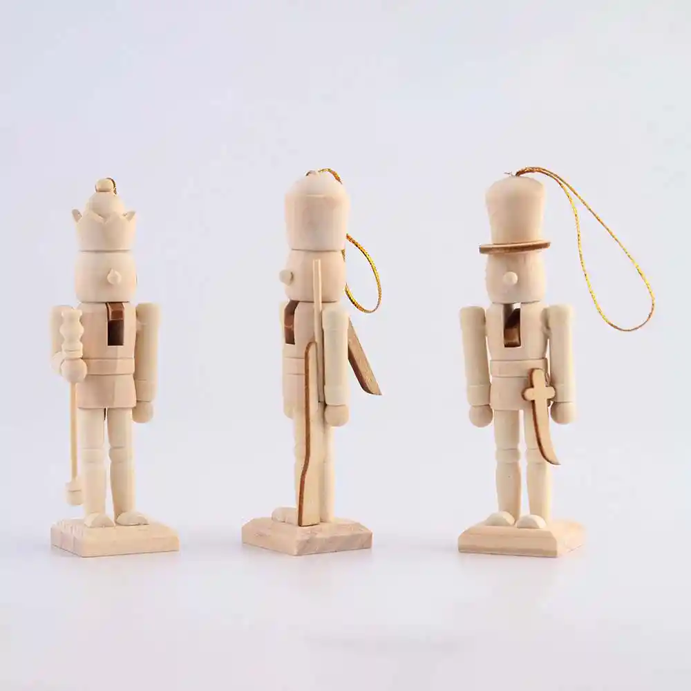 Cascanueces Miro Christmas 3 Ud 1x13cm Crema Madera